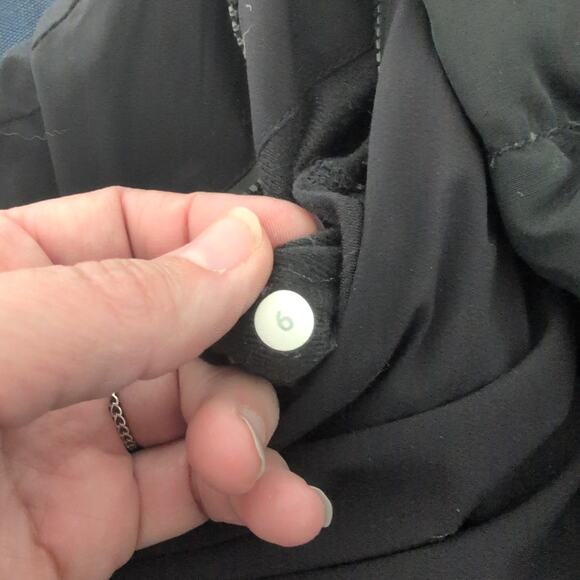 Lululemon Cold As Puff Jacket Sz 6 Black Hooded Puffer Longline Parka Down Coat - Picture 11 of 16